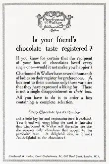 May25: Charbonnel and Walker chocolates advertisement