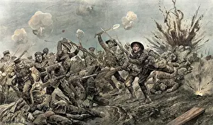 A charge of the Canadians at Ypres