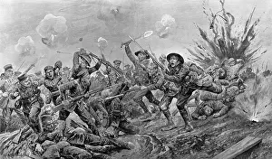 A charge of the Canadians at Ypres