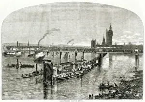 Dipping: Charing Cross Railway Bridge 1860