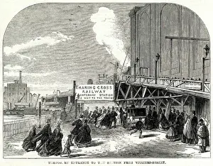 Villiers: Charing Cross - Temporary Entrance 1864