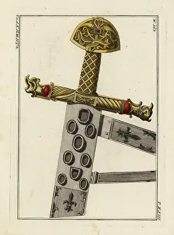 Sheath: Charlemagne's sword, sheath and hilt