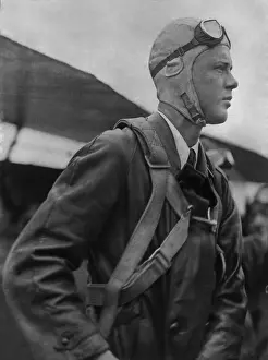 Firsts: Charles A. Lindbergh in a flight suit and