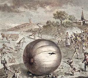 Gonzesse: CHARLES BALLOON LANDS