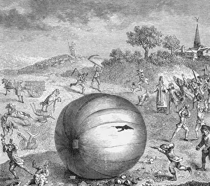 Gonzesse: CHARLES BALLOON LANDS