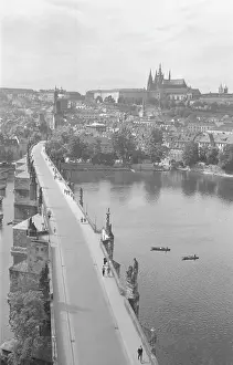 Hradcany: Charles Bridge - Vltava River