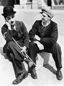 Coogan: Charles Chaplin and Jackie Coogan, 1935