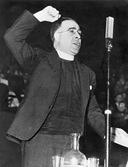 Gesticulating: Charles Coughlin, 1935