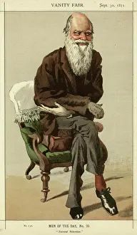 Contorted: Charles Darwin, caricatured in Vanity Fair
