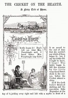 Infront: Charles Dickens books - The Cricket on the Hearth