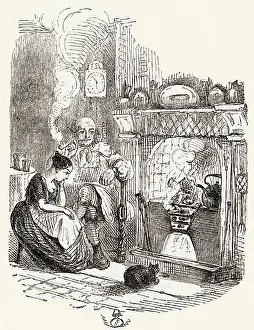 Infront: Charles Dickens books - The Cricket on the Hearth