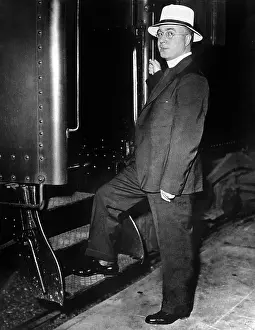Coughlin: CHARLES EDWARD COUGHLIN, candid on way to ?