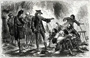 Kilt: Charles Edward Stuart sheltered by Highlanders