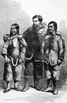 Eskimos: Charles Francis Hall, Arctic explorer shown with