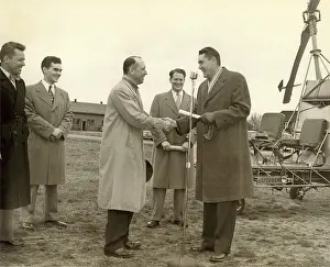 Hermes: Charles H Kaman receiving the first CAA certificate