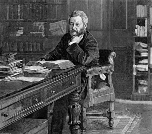 Haddon: Charles Hadden Spurgeon (at desk)