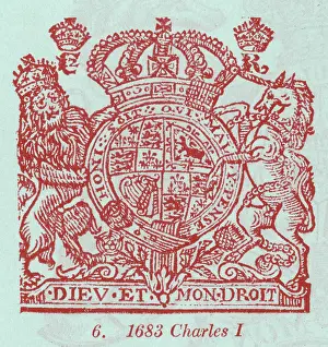 1649: CHARLES I COAT OF ARMS