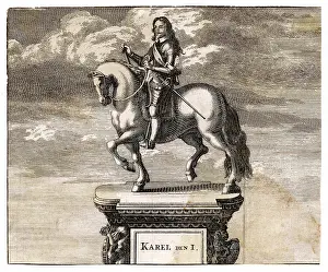 Karel: CHARLES I HORSE STATUE