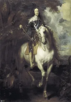Armours: Charles I on horseback, by Van Dyck