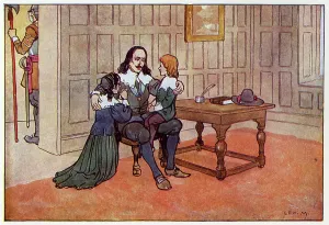 Saying: Charles I is saying goodbye to his children