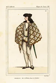 Damask: Charles II de Cleves, comte de Nevers et d'Eu
