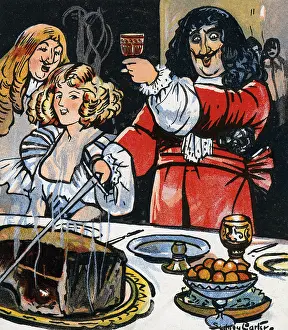 Sirloin: Charles II toasting the sirloin