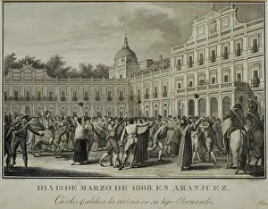 Abdicate: Charles IV abdicates in favour of his son Ferdinand
