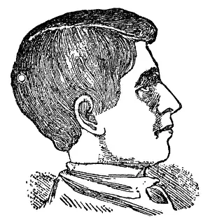 Profiles: Charles Light-Hearted, phrenological portrait, 1902