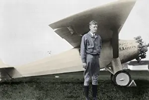 Colourized: Charles Lindbergh, American Aviator