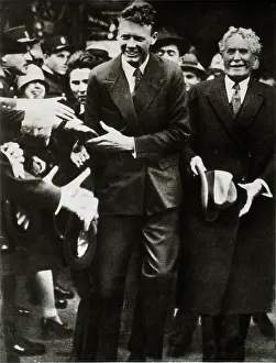Accomplishment: Charles Lindbergh Upon his Arrival in Paris
