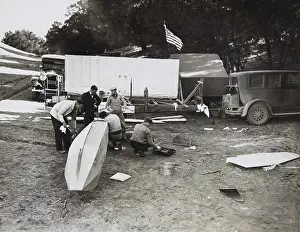 Gliders: Charles Lindbergh in camping