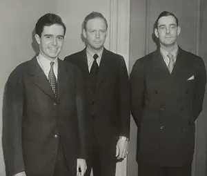 Isolationism: Charles Lindbergh with Kingman Brewster (left)