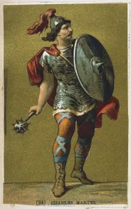 Carolingian: Charles Martel (c688-741) The Hammer'. Frankish