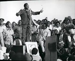 Rubia: Charles Rubia in election campaign, near Nairobi, Kenya