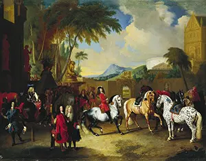Dapple: Charles VI. at the imperial riding school