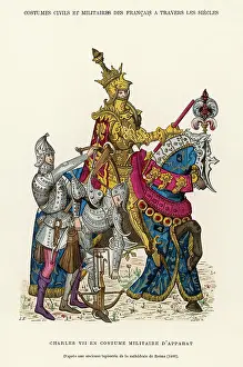 1461: CHARLES VII ON HORSE