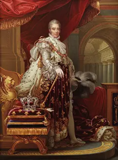 Representational: CHARLES X, by Henry Bone, 1829, British copy of