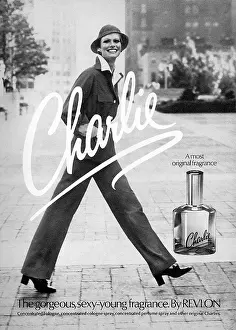 Scents: Charlie by Revlon perfume advertisement, 1976