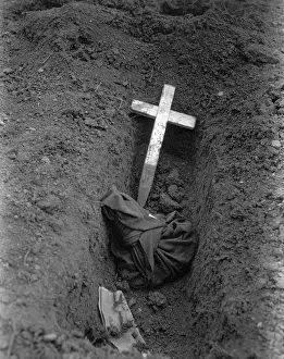 Charred: Charred remains of an American POW captured at