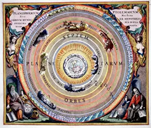 Geocentric: Chart of the Ptolemaic Geocentric Solar System