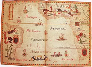 1558: Chart of the South Atlantic 1558