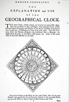 Comparing: Chart with volvelle for comparing the time in