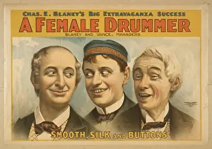 Chas: Chas. E. Blaney's big extravaganza success, A female drummer