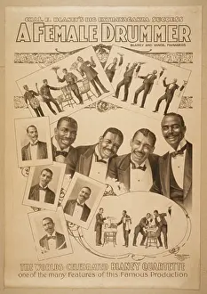 Chas: Chas. E. Blaney's big extravaganza success, A female drummer