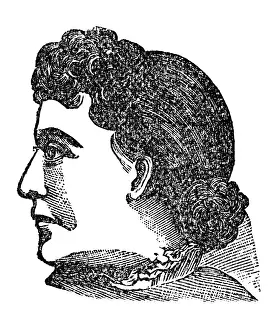 Chatterbox: A chatterbox, phrenological portrait, 1902