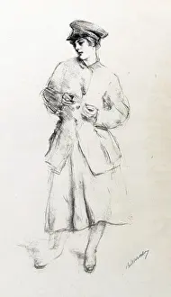 Chauffeuse: Chauffeuse, by Albert de Belleroche, WW1