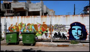 Graffiti: Che Guevara and graffiti, Havana, Cuba