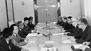 Demichev: Chea Sim visits USSR