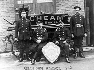 Cheam: Cheam Borough Fire Brigade, Surrey