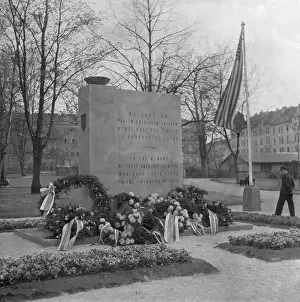 Cheb: Cheb - celebration to US liberators - memorial unveiling